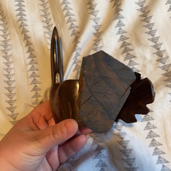 Wooden Toucan Bird Sculpture Decor Piece - Picture 5 of 5